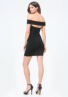 Ponte Back Cutout Dress