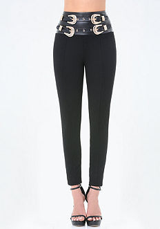 High Double Belt Leggings