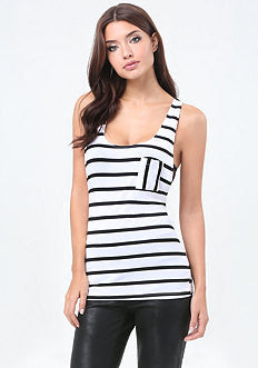 Striped Oversized Tank