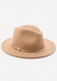 Snake Chain Wool Fedora