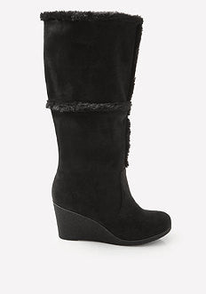 Fionaa Faux Fur Wedge Boots