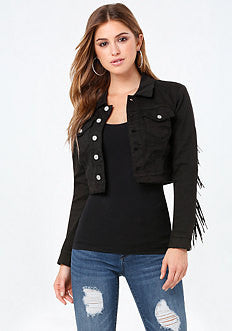 Fringed Denim Jacket