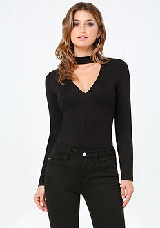 Collared V-Neck Top