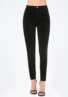 Velveteen High Waist Jeans