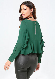 Ruffle Back Top