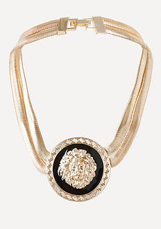 Lion Medallion Necklace