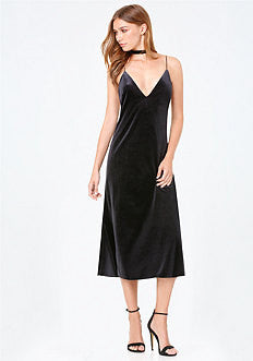 Mara Velvet Slip Dress